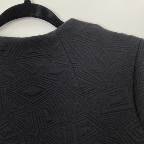 KappaAhl Jacket Womens Medium Black Quilted Blazer Zipper Front Pockets Soft - Picture 6 of 10